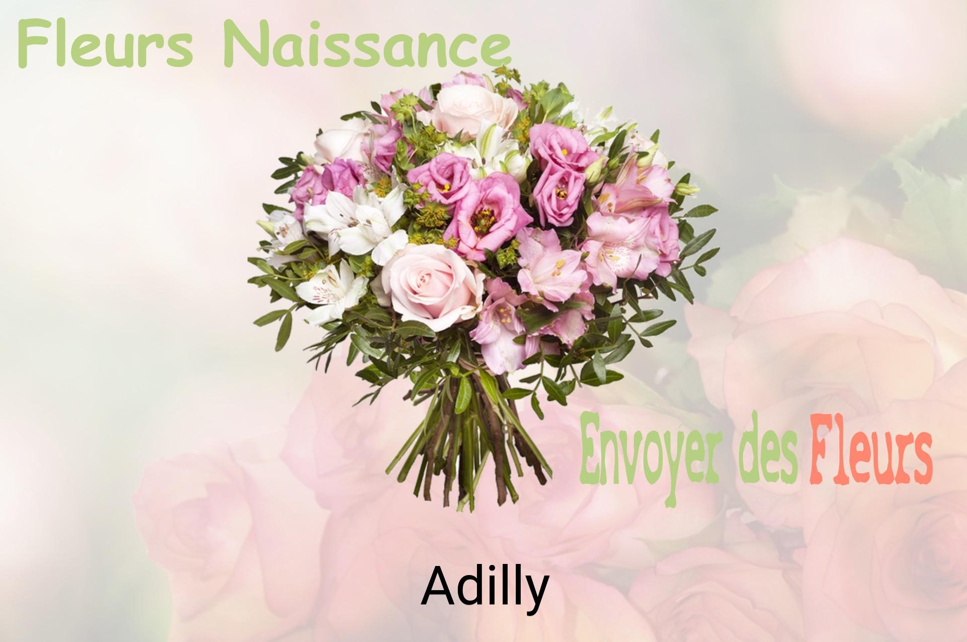 Bouquet de fleurs de naissance livré à Adilly